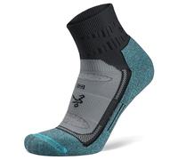 Balega Unisex Blister Resist Quarter Calzini da corsa, Grigio/Blu, Medium, EU Dimensione 40-42.5