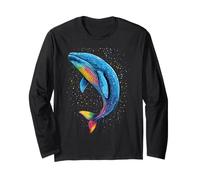 Balena Blu Canzone della Balena Diver Oceano Balena Blu Maglia a Manica