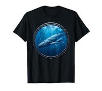 Balena Blu osservatore Balena subacqueo Famiglia Balena nell'oceano Maglietta