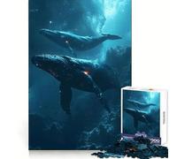Balena celeste nella galassia - Puzzle per ragazzi da 1000 pezzi - Logica,facile da completare,divertimento assicurato,incastro perfetto,regalo stagionale (38x52cm)