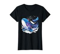 Balena con Arco Coquette Morbido Acquerello Ocean Sea Life Maglietta
