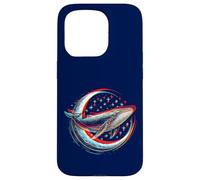 Balena Cosmica davanti alla Luna - visuale soprannaturale spazio Custodia per iPhone 15 Pro