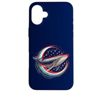 Balena Cosmica davanti alla Luna - visuale soprannaturale spazio Custodia per iPhone 16 Plus