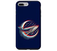 Balena Cosmica davanti alla Luna - visuale soprannaturale spazio Custodia per iPhone 7 Plus/8 Plus
