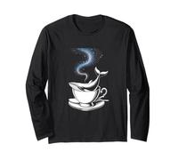Balena cosmica in tazza da tè - Surreale Fantasy Ocean Art Maglia a Manica