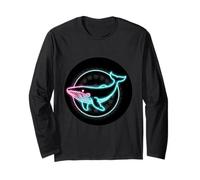 Balena di Colore Blu per i Fan delle Balene Maglia a Manica