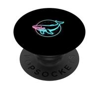 Balena di colore blu per i fan delle balene PopSockets PopGrip Adesivo