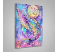Balena Diamond Painting, Diamond Painting Kit CompletoAnimale Pittura Diamante Bambina e Adulti, Diamantini Crystal Art Kit Mosaico, Hobby Creativi Adulti per Decorazione, Regalo 50x70cm PjY8300 5-H