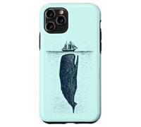 Balena e Nave, Oceano, Marina, Nautica, Nave, Mare Costiero Custodia per iPhone 11 Pro