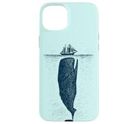 Balena e Nave, Oceano, Marina, Nautica, Nave, Mare Costiero Custodia per iPhone 15 Plus