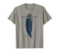 Balena e Nave, Oceano, Marina, Nautica, Nave, Mare Costiero Maglietta