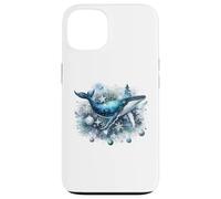 Balena natalizia festiva: Winter Wonder Land Custodia per iPhone 13