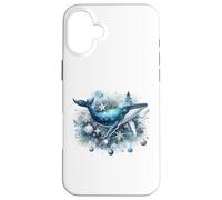 Balena natalizia festiva: Winter Wonder Land Custodia per iPhone 16 Plus