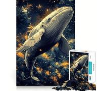 Balena nella foresta Puzzle da 1000 pezzi per adulti Gioco di memoria divertente Componenti robusti e ben definiti alleviare lo stress (38x26cm)