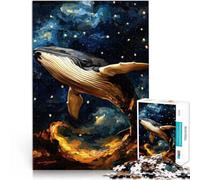 Balena nelle stelle Puzzle da 1000 pezzi per adulti Giocattoli che creano dipendenza e sfidano l'intelligenza del cervello regali per amici e familiari 38x26cm