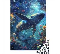 Balena Puzzle 1000 Pezzi Adatto Per Adulti Puzzle Impossibile Balena Attività Per La Famiglia Giochi Educativi Puzzle Di Alta Qualità Bellissimo Regalo 1000pcs (75x50cm)