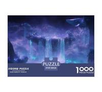 Balena Puzzle 1000 Pezzi Gioco di sfida per adulti e bambini Isola fluttuante puzzle per il divertimento familiare Sfida educativa Regalo decorativo domestico 38x26cm
