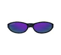 Balenciaga Bb0007s Occhiali Da Sole Unisex Nero Cat-eye Viola 59mm