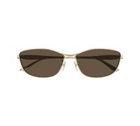 Balenciaga Bb0357s Occhiali Da Sole Unisex Marrone Squadrato Oro 62mm