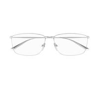 Balenciaga Bb0415o Occhiali Da Vista Uomo Argento Rettangolari