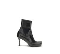 Balenciaga Black Calf Leather Bos Taurus Ankle Boots - EU38/US8