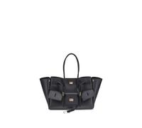 Balenciaga Black Calf Leather Bos Taurus Shoulder Bag