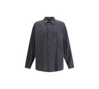 Balenciaga Black Wool Pattern Shirt - XL