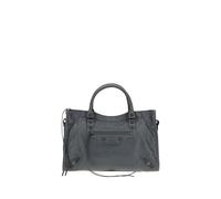 Balenciaga Gray Calf Leather Bos Taurus Shoulder Bag