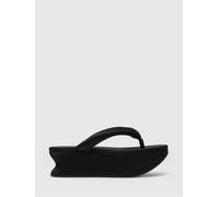 BALENCIAGA Infradito con zeppa Gaeta in raso 36 Nero