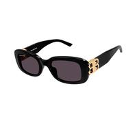 OCCHIALI DA SOLE BALENCIAGA BB0310SK (001) acetato nero e lenti grigie e logo sulle astine occhiali da sole