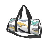 Balene Animale Balena, Borsone da viaggio di grande capacità Borsa rotonda Borsa da viaggio sportiva Borsa da viaggio Borsa da fitness