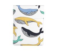 Balene Animale balena, Custodia per laptop in pelle PU, borsa per notebook, custodia per laptop, custodia per tablet