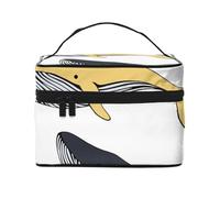 Balene, balena, animale, borsa da viaggio per il trucco da donna, grande organizer per cosmetici