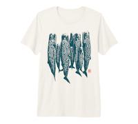 Balene Dormienti Oceano Modello Maori Mammiferi Marini Maglietta Premium