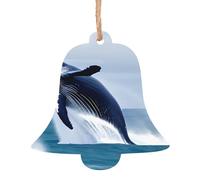 Balene in mare Campana di Legno Decorazione di Modo Design 1 PC Adatto Per La Casa Festival Decorazione