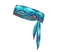 Balene sotto il mare Fascia sportiva traspirante, elegante, leggera e confortevole, adatta a tutti i tipi di sport