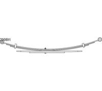 Balestra Assale posteriore Molla a balestra 10.200.891.00 CS Germany per FORD