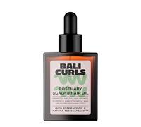 BALI CURLS Rosemary Grow Scalp & Hair Oil - Olio per capelli al rosmarino, olio di sapote e microalghe - Trattamento vegano per il cuoio capelluto - Adatto al metodo Curly - 30 ml