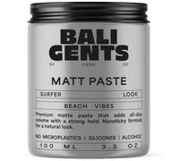 BALI GENTS Matt Paste - Pasta opaca naturale per capelli da uomo priva di silicone, alcool e microplastiche - Pasta opaca premium da uomo per uno styling senza sforzo e un look opaco - Vegan - 100 ml