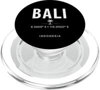 Bali Indonesia Coordinate Tropical Island Travel Design PopSockets PopGrip per MagSafe