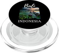 Bali Indonesia Tamblingam Lake Barche di Legno Ragazzi Papà Uomini PopSockets PopGrip per MagSafe