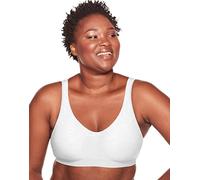Bali Wireless, Comfort Revolution Seamless, ComfortFlex Fit, T-Shirt Bra Reggiseno, Opaco, Stampa Azteca Bianca, XL Donna