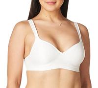 Bali Wireless Df3463, Comfort Revolution Full-Coverage Wirefree, Moisture-Wicking Bra Reggiseno Altamente Coprente, Opaco, Zag Bianco, 4 B (Taglia Produttore: 36B) Donna