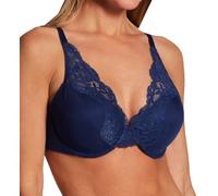 Bali Women's Lace Underwire, One Smooth U Comfort Stretch Full-Coverage Convertible Bra, in The Navy
