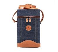 BALIBETOV Borsetta Marsupio per Yerba Mate Tazze Mate e Thermo I Borsa Pratica Moderna per Uomo, Donna al Lavoro, Outdoor, Viaggio, Picnic (Grigio) (Jean Blu)