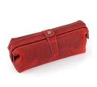 Balidiya Borsa da trucco in pelle per borsa da viaggio di grande capacità borse cosmetiche per donne e ragazze borsa da toilette organizer per trucchi borse per pennelli cosmetici, Rosso