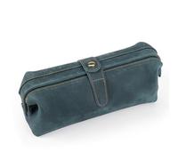 Balidiya Borsa da trucco in pelle per borsa da viaggio di grande capacità borse cosmetiche per donne e ragazze borsa da toilette organizer per trucchi borse per pennelli cosmetici, Blu