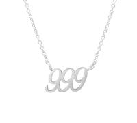 Balilou Bracciale con numero di angeli - 999, 999, Acciaio inossidabile