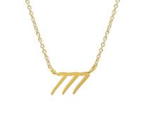 Balilou Collana con numeri d'angelo, con numero di angeli, gioiello spirituale, segno Cosmic Numbers 777, 777, Acciaio inossidabile