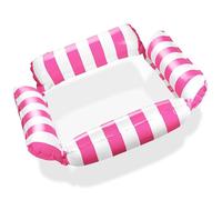 Balinco - Amaca gonfiabile ad acqua, sedia da nuoto con 4 camere d'aria e rete di nylon per piscina, materasso ad aria, materasso ad acqua, lettino relax per adulti e bambini, accessorio estivo per